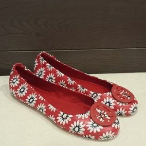 New Tory Burch Minnie Travel  Ballet Flats size 8